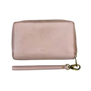 Fossil Pink Emma RFID Smartphone Wristlet Wallet